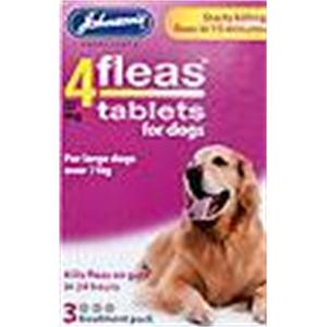 JOHNSONS 4FLEAS TABLETS - DOGS over 11KG (3 TABLETS) Image 1