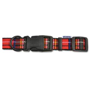 ANCOL TARTAN NYLON ADJUSTABLE COLLAR 20-30CM Image 1