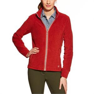 ARIAT ZENITH LADIES FLEECE JACKET - BRICK Image 1