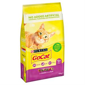 Go Cat Adult Cat Food with Chicken and Duck 10kg Image 1