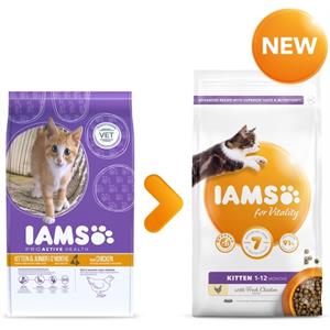 IAMS KITTEN & JUNIOR FOOD 0-1 YEARS 10KG Image 1