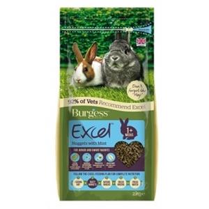 BURGESS JUNIOR & DWARF RABBIT FOOD EXCEL NUGGETS 1.5KG Image 1