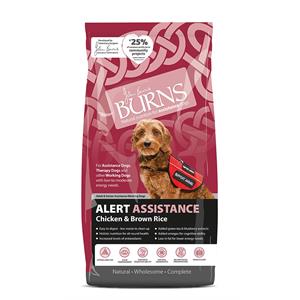 Burns Canine Alert Dog Food Chicken & Brown Rice 12kg Image 1