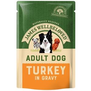 JAMES WELLBELOVED DOG POUCH TURKEY & RICE ADULT 10X150GM  Image 1