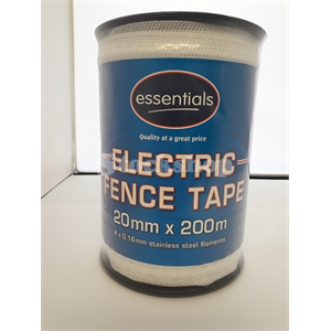 STOCKSHOP 20MM WHITE POLYTAPE 200M Image 1