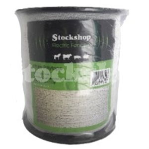 STOCKSHOP 40MM WHITE POLYTAPE 200M Image 1