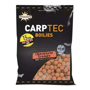DYNAMITE CARP-TEC CHOCOLATE ORANGE 15MM BOILIES 1KG Image 1
