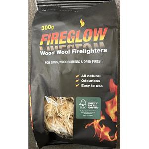 FIREGLOW WOOD WOOL FIRELIGHTERS 300GR Image 1