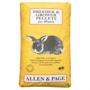 ALLEN & PAGE RABBIT BREEDER GROWER PELLETS 20KG Image 1