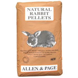 ALLEN & PAGE NATURAL RABBIT PELLETS 20KG Image 1