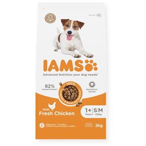 IAMS for Vitality Adult Small & Medium Dog Food with  Fresh chicken 12kg Image 1