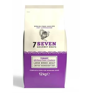SEVEN GRAIN FREE DOG FOOD - Adult Turkey, Sweet Potato & Cranberry 12kg  Image 1