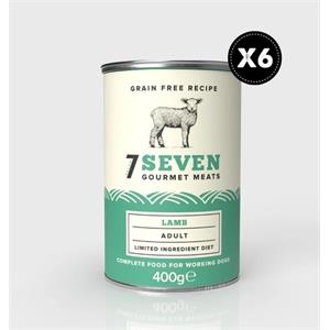 Seven Adult Can Lamb with Mint 6 x 400g Image 1