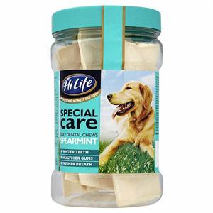 HILIFE DENTAL CHEWS FOR DOGS SPEARMINT (JAR OF 12) Image 1