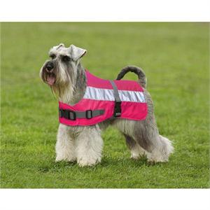 FLECTALON HIGH-VIZ DOG JACKET PINK 28 inch Image 1