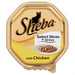 SHEBA ALU TRAY SELECT SLICES in GRAVY with CHICKEN 85G - NEW SIZE thumbnail