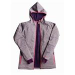 HARRY HALL WHISTON LADIES POWERSTRETCH HOODY - AUBERGINE thumbnail