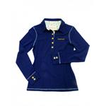 HORSEWARE LADIES CARA LONG SLEEVE POLO - INDIGO thumbnail