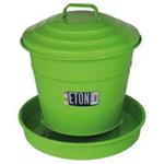 ETON GALVANISED COVERED CHICKEN FEEDER 3.6KG GREEN thumbnail