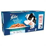 FELIX As Good as it Looks Pouch Ocean Feasts Variety Pack 40 x100G Thumbnail Image 0