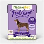 Naturediet Feel Good Turkey & Chicken 18 x 390g. thumbnail
