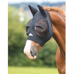 SHIRES STRETCH FLY MASK - BLACK thumbnail