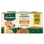 Winalot Pouches Meaty Chunks Mega Pack in Jelly 40x100g thumbnail