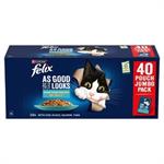 Felix As Good As It Looks Ocean Feasts Selection in Jelly 40 x 85g Cod, Plaice,  thumbnail